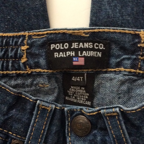 RL POLO JEANS CO. (4T) BOY’S DENIM JEANS, Pockets - Picture 6 of 9